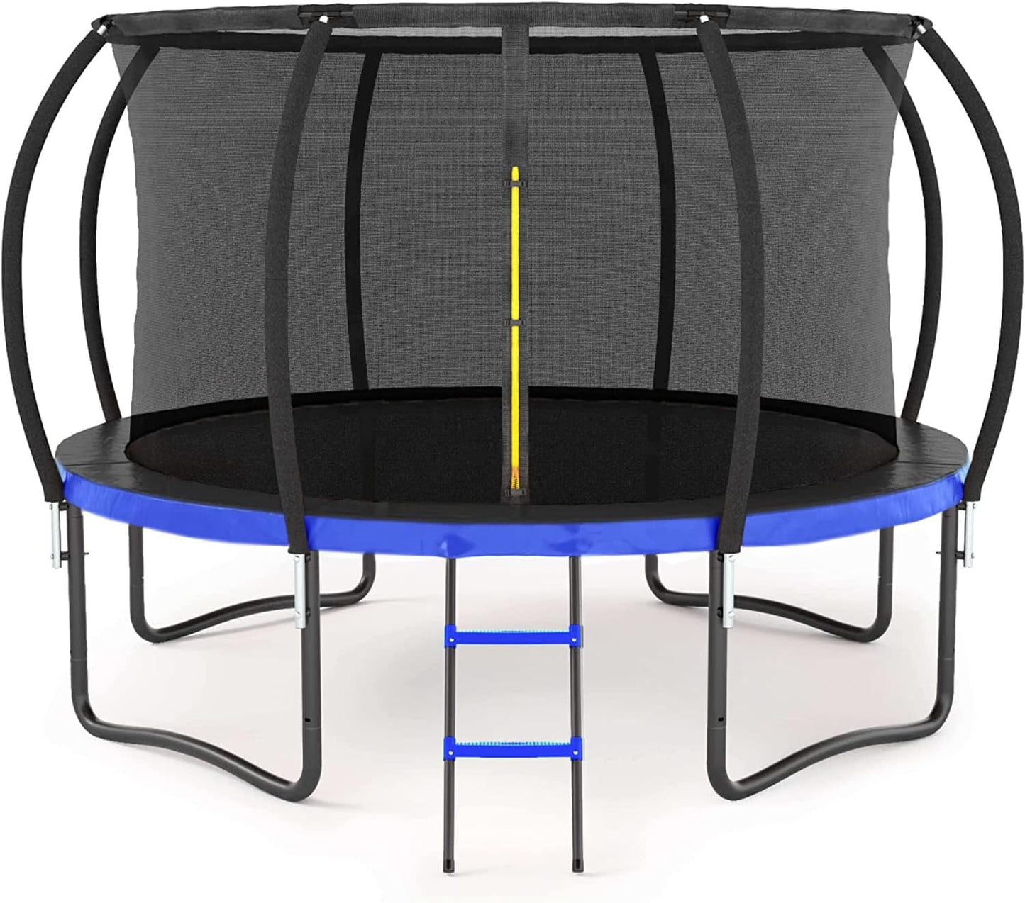 16FT Pumpkin Tranpoline for Adults Kids Tranpoline with Basketball Hoop, Outdoor Recreational Tranpolines, Fully Galvanized Anti-Rust Coating,Recreational Trampolines with Ladder