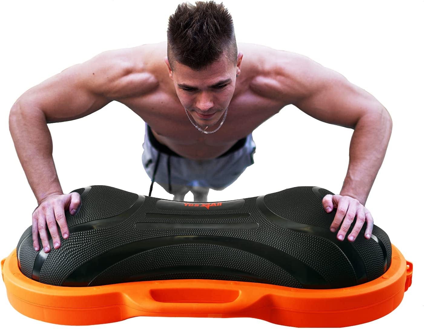 Yes4All Premium Half Peanut Balance Ball Trainer, Half Ball Balance Trainer for Full Body Workout, Balance Trainer Stability Half Ball for Core Training, Push-Up, Abs Workout