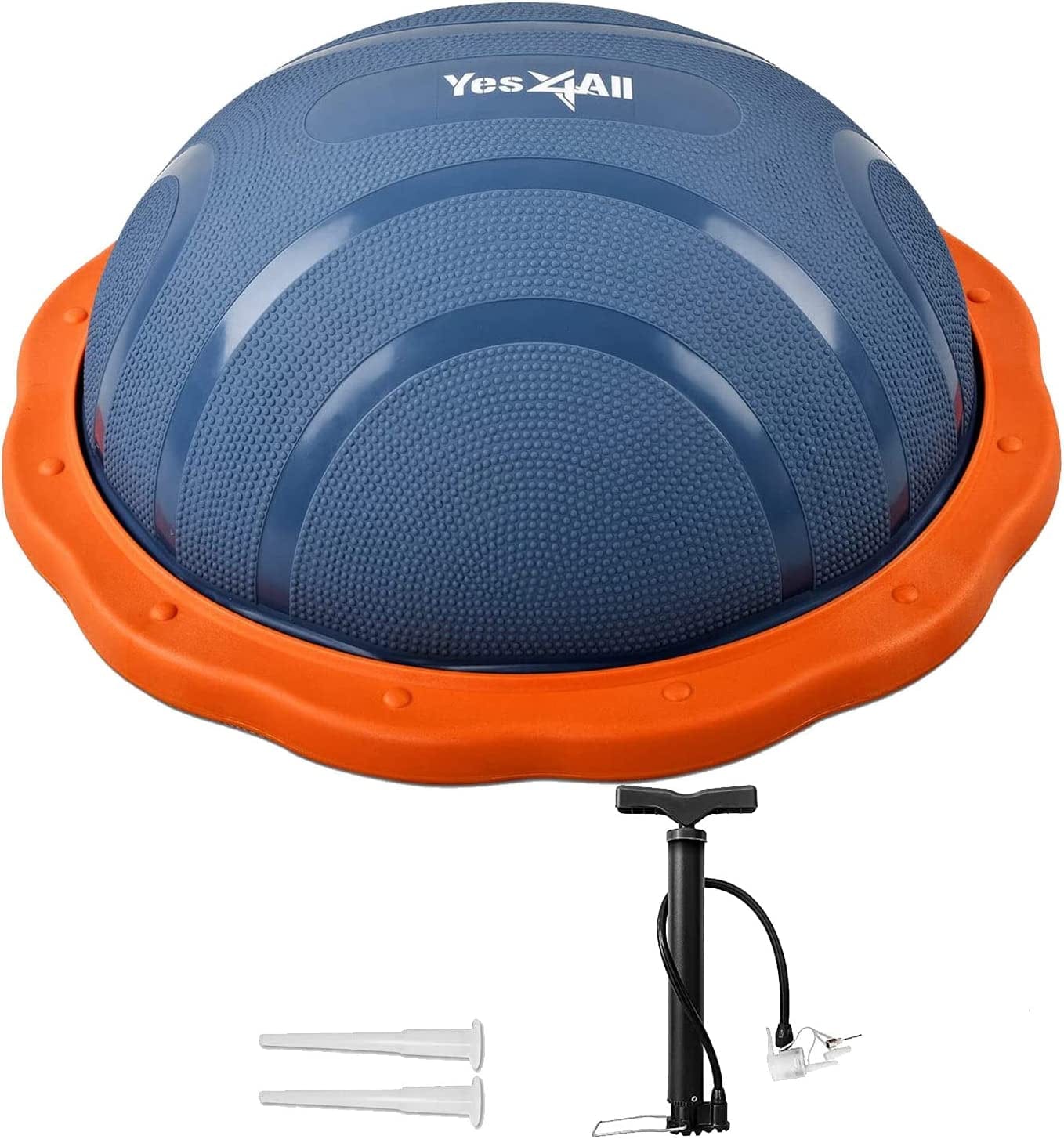 Yes4All Premium Half Peanut Balance Ball Trainer, Half Ball Balance Trainer for Full Body Workout, Balance Trainer Stability Half Ball for Core Training, Push-Up, Abs Workout