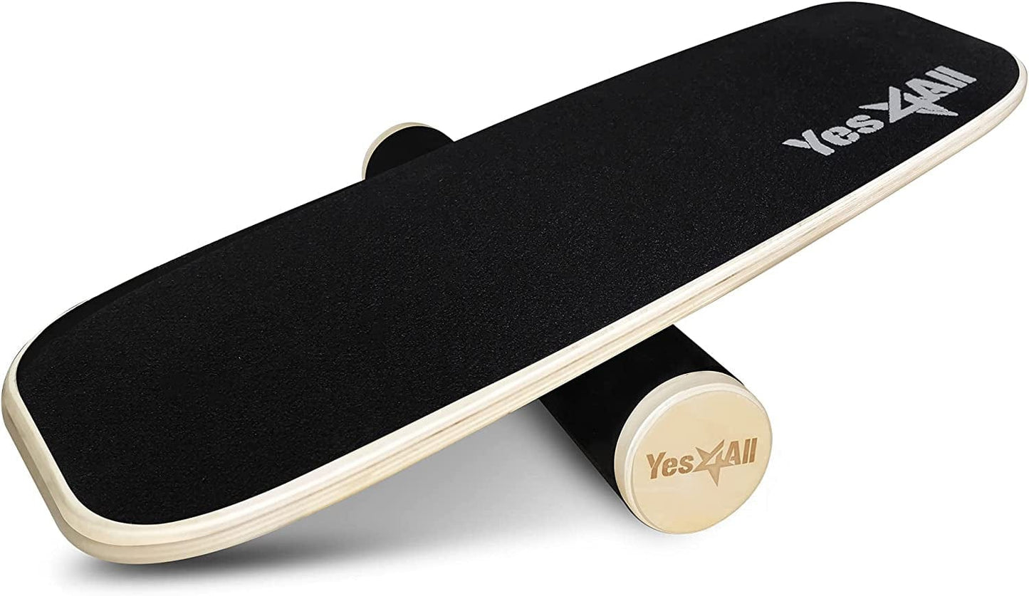 Yes4All Premium Surf Balance Board Trainer with Adjustable Stoppers - 3 Different Distance Options 11, 16 and 22 Inches - Surfing Balance Board, Balance Board Surf Trainer