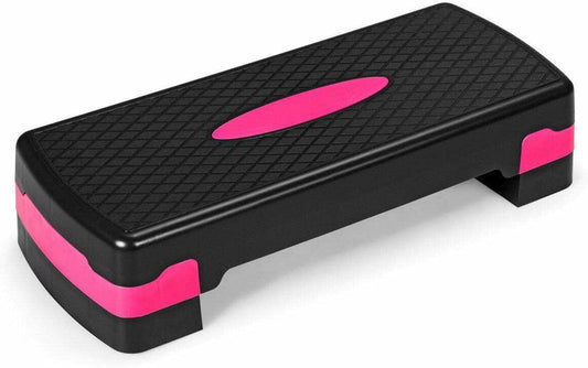 26" Aerobic Exercise Step Workout Platform Fitness Training W/ Adjustable Risers Step Platforms Workout Equipment Exercise Equipment Home Gym Home Gym Equipment Step up Fitness Equipment Gym Equipment
