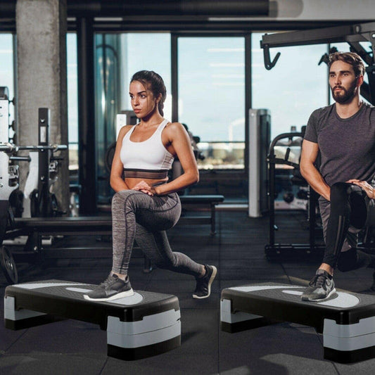 32 Inch Fitness Aerobic Stepper Adjustable Workout Exercise Step Platform Risers Step Platforms Workout Equipment Exercise Equipment Home Gym Home Gym Equipment Step up Fitness Equipment Gym Equipment