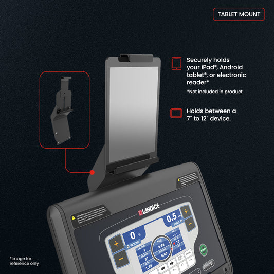 7" - 12" Tablet Mount for Treadmills, Ellipticals and Exercise Bikes