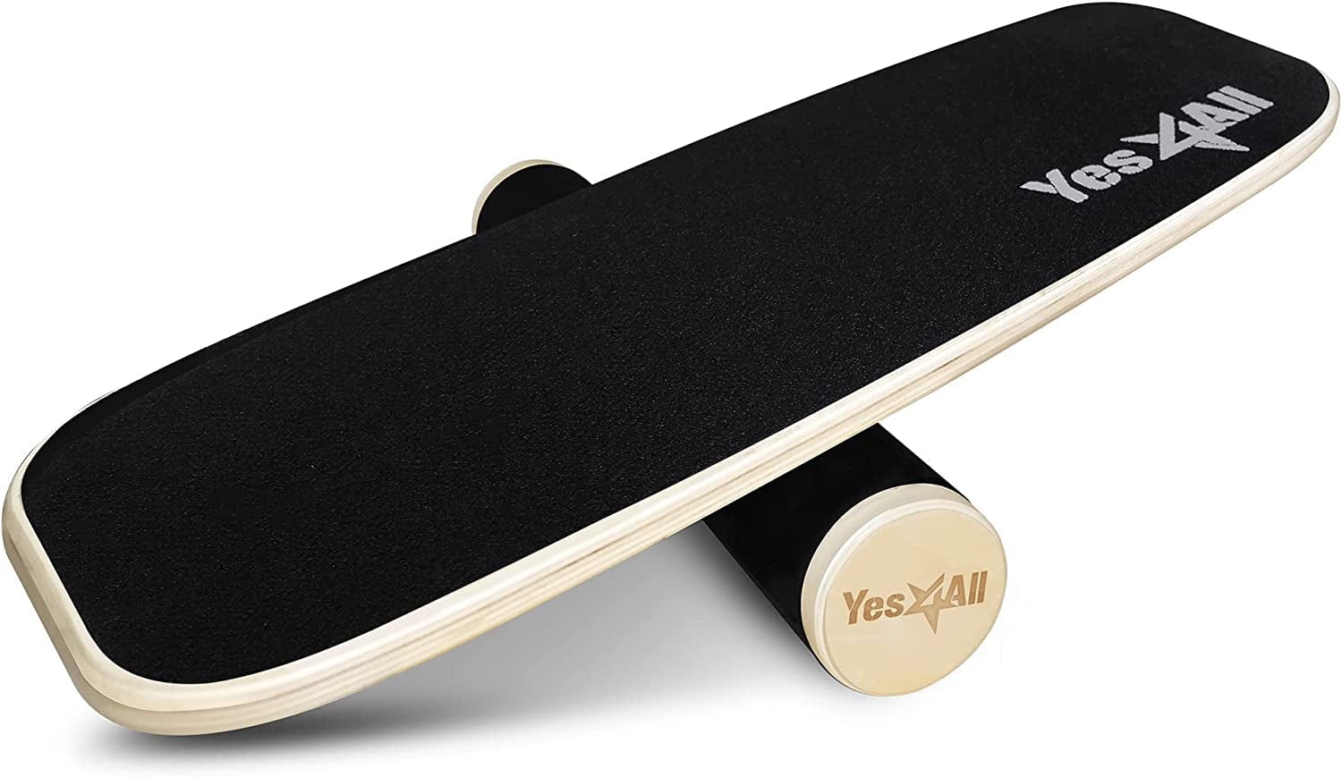Yes4All Premium Surf Balance Board Trainer with Adjustable Stoppers - 3 Different Distance Options 11, 16 and 22 Inches - Surfing Balance Board, Balance Board Surf Trainer