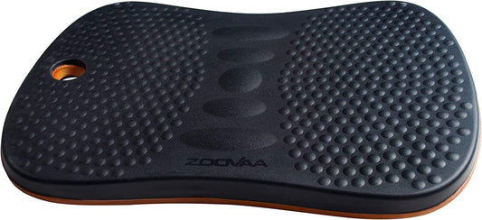 Zoovaa Wobble Balance Board for Standing Desk – Wooden Exercise Board for Balance, Core Strength, Stability – Physical Therapy Exercise Trainer W/Anti-Fatigue Mat Pad Cushion for Home Office Work